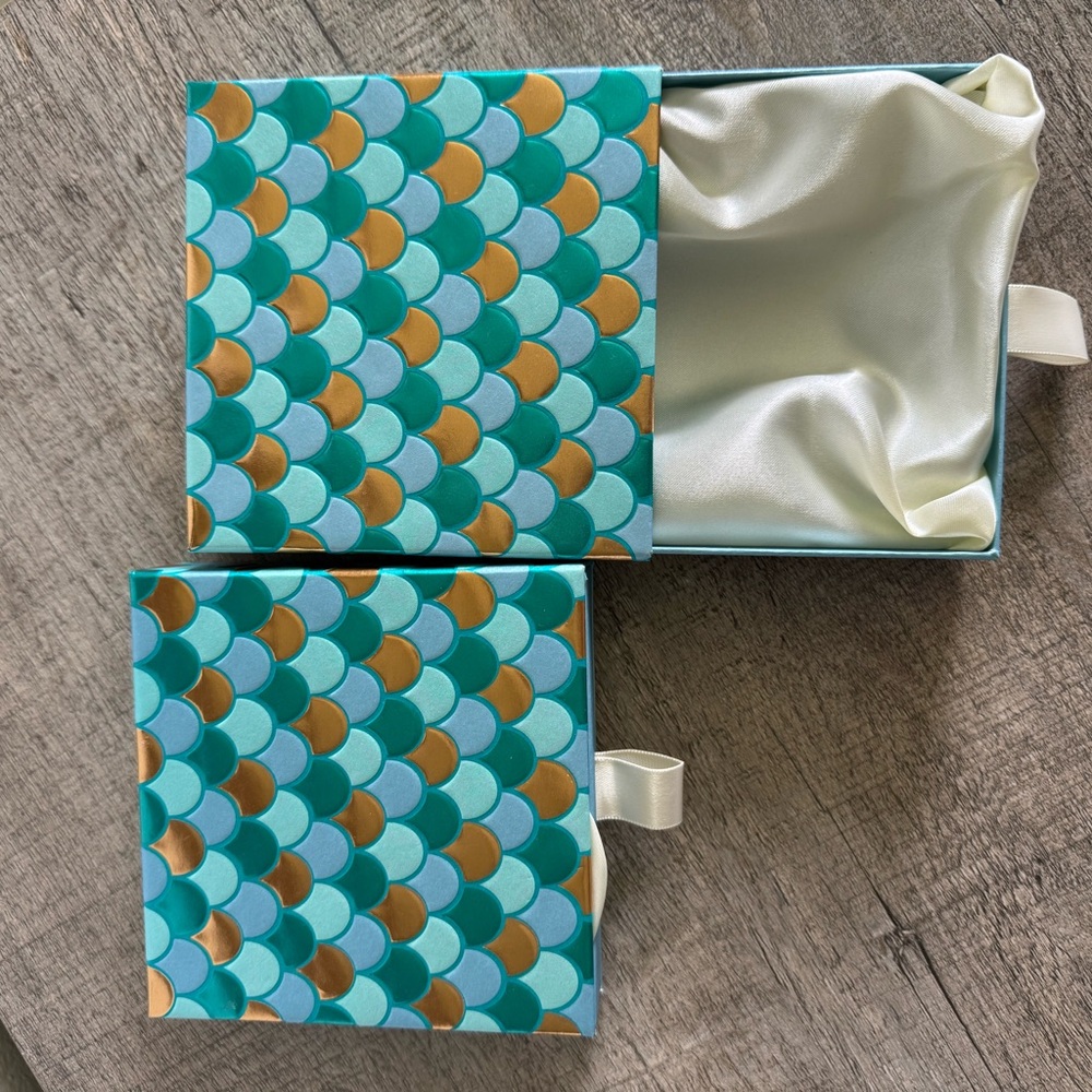 Colorful Geometric Gift Box with Red Ribbon - Picture 6 of 9